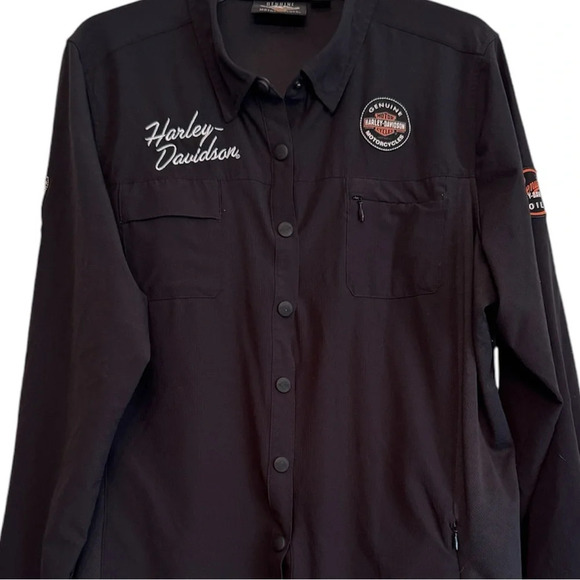 Harley Davidson Performance Fast Dry Vented Classic Shirt - Picture 5 of 8